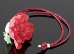Rose necklace  (long) - colorful collection