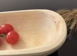 Aspen-tree wooden bowl (elongated II)  