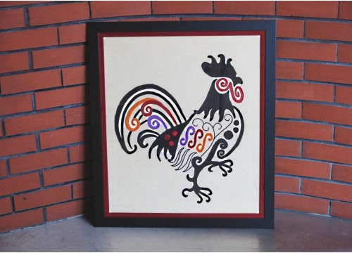 Picture from the fabrics - Rooster