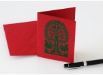 Carte postale des Kurpies Premium - Vert "leluja"