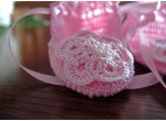Pink crochet handmade shoes