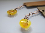Bookmarks - Baltic amber and leatherette